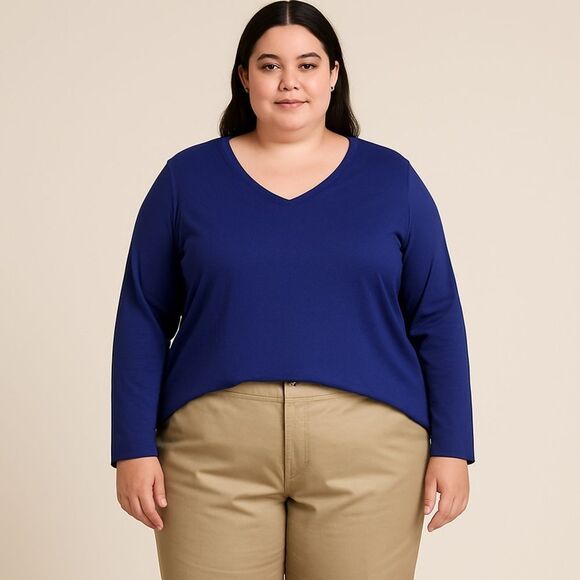 Just My Size Rich Purple Tee - Picture 1 of 5